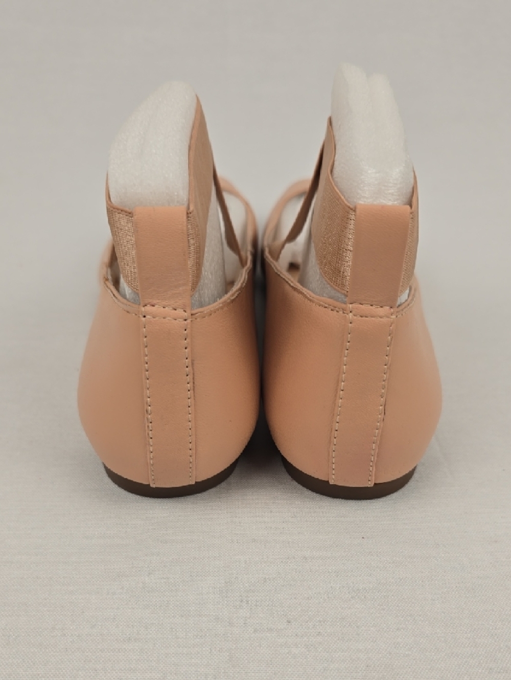 Jessica Simpson Peep-Toe Cross-Strap Flats in Nude Blush - Picture 4 of 15